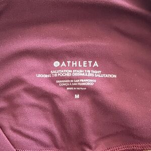 Athleta Deep Wine 7/8 Leggings